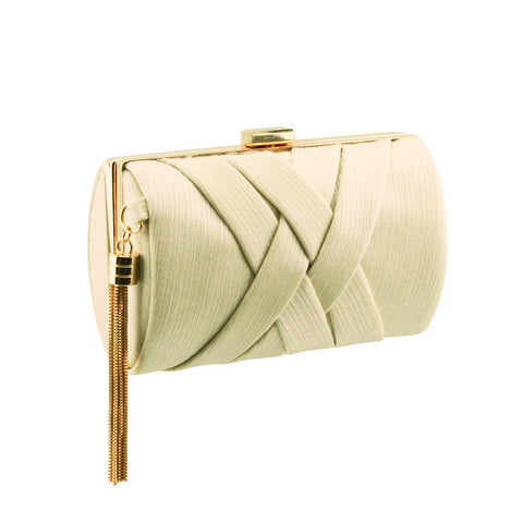 Stunning Ladies Fashionable Clutch bag - H10-3 Apricot