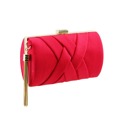 Stunning Ladies Fashionable Clutch bag - H10-3 Red